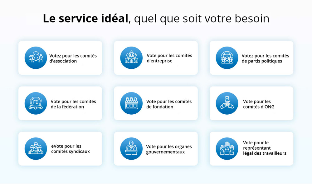 Le service idéal, quel que soit votre besoin