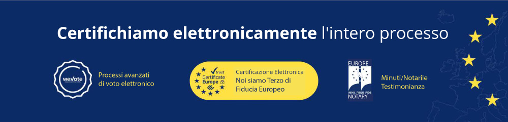 certificiamo elettronicamente l intero processo electronic vote wevote full certificate